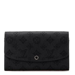 Louis Vuitton Mahina Leather Noir Monogram Iris Wallet